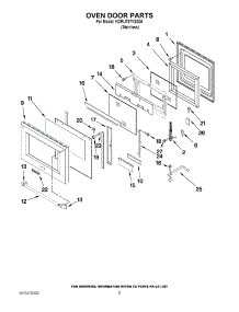 06 - Oven Door Parts parts for Kitchenaid Range KDRU767VSS04 / from AppliancePartsPros.com
