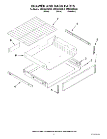 05 - Drawer And Rack Parts parts for Kitchenaid Range KERS303BSS0 / from AppliancePartsPros.com