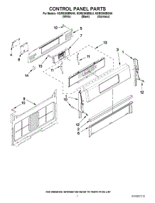 02 - Control Panel Parts parts for Kitchenaid Range KGRS303BBL0 / from AppliancePartsPros.com