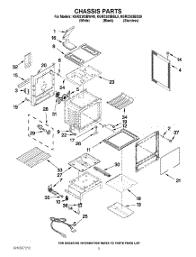 03 - Chassis Parts parts for Kitchenaid Range KGRS303BBL0 / from AppliancePartsPros.com