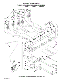 04 - Manifold Parts parts for Kitchenaid Range KGRS303BBL0 / from AppliancePartsPros.com