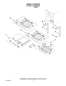 02 - Shelf Parts parts for Kitchenaid Wine Cooler KUWS24LSBS14 / from AppliancePartsPros.com