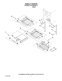 02 - Shelf Parts parts for Kitchenaid Wine Cooler KUWO24RSBX14 / from AppliancePartsPros.com