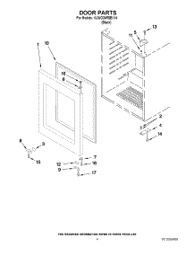 03 - Door Parts parts for Kitchenaid Wine Cooler KUWO24RSBX14 / from AppliancePartsPros.com