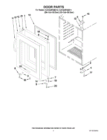 03 - Door Parts parts for Kitchenaid Wine Cooler KUWS24RSSS14 / from AppliancePartsPros.com