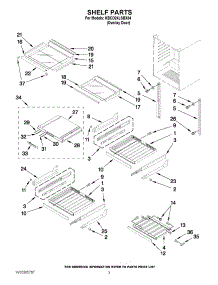 02 - Shelf Parts parts for Kitchenaid Ingredient Center KBCO24LSBX04 / from AppliancePartsPros.com