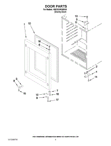 03 - Door Parts parts for Kitchenaid Ingredient Center KBCO24RSBX04 / from AppliancePartsPros.com
