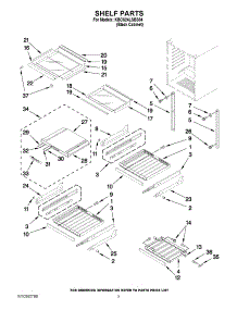 02 - Shelf Parts parts for Kitchenaid Ingredient Center KBCS24LSBS04 / from AppliancePartsPros.com