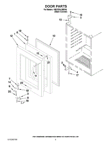 03 - Door Parts parts for Kitchenaid Ingredient Center KBCS24LSBS04 / from AppliancePartsPros.com