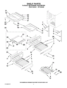 02 - Shelf Parts parts for Kitchenaid Ingredient Center KBCS24RSBS04 / from AppliancePartsPros.com