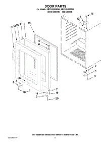 03 - Door Parts parts for Kitchenaid Ingredient Center KBCS24RSBS04 / from AppliancePartsPros.com