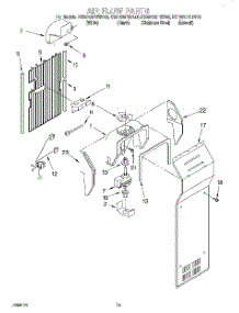 09 - Air Flow parts for Kitchenaid Refrigerator KSRB25FHBL00 / from AppliancePartsPros.com