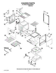 03 - Chassis Parts parts for Kitchenaid Range KGRS306BSS0 / from AppliancePartsPros.com