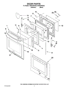 04 - Door Parts parts for Kitchenaid Range KERS208XSS2 / from AppliancePartsPros.com
