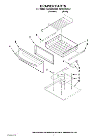 05 - Drawer Parts parts for Kitchenaid Range KERS208XSS2 / from AppliancePartsPros.com