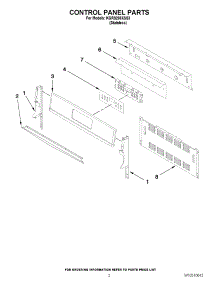 02 - Control Panel Parts parts for Kitchenaid Range KGRS206XSS3 / from AppliancePartsPros.com