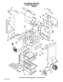 03 - Chassis Parts parts for Kitchenaid Range KGRS206XSS3 / from AppliancePartsPros.com