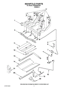 04 - Manifold Parts parts for Kitchenaid Range KGRS206XSS3 / from AppliancePartsPros.com