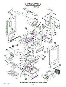 03 - Chassis Parts parts for Kitchenaid Range KGRS208XSS3 / from AppliancePartsPros.com