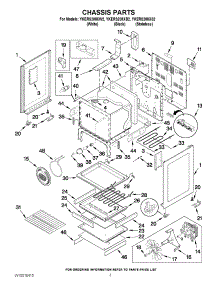 03 - Chassis Parts parts for Kitchenaid Range YKERS208XW2 / from AppliancePartsPros.com