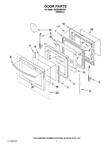 04 - Door Parts parts for Kitchenaid Range KERS308XSS2 / from AppliancePartsPros.com