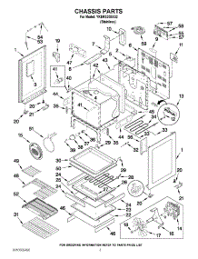 03 - Chassis Parts parts for Kitchenaid Range YKERS308XS2 / from AppliancePartsPros.com