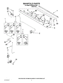 03 - Manifold Parts parts for Kitchenaid Range KDRS505XSS02 / from AppliancePartsPros.com