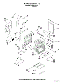 04 - Chassis Parts parts for Kitchenaid Range KDRS505XSS02 / from AppliancePartsPros.com