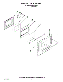 06 - Lower Door Parts parts for Kitchenaid Range KDRS505XSS02 / from AppliancePartsPros.com