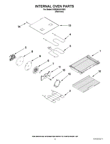 07 - Internal Oven Parts parts for Kitchenaid Range KDRS505XSS02 / from AppliancePartsPros.com