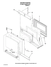 03 - Door Parts parts for Kitchenaid Oven KERS807XSP02 / from AppliancePartsPros.com