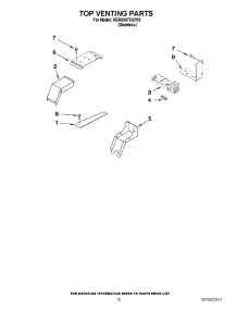 07 - Top Venting Parts parts for Kitchenaid Oven KERS807XSP02 / from AppliancePartsPros.com