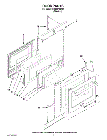 03 - Door Parts parts for Kitchenaid Oven KGRS807XSP01 / from AppliancePartsPros.com