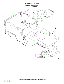 04 - Drawer Parts parts for Kitchenaid Oven KGRS807XSP01 / from AppliancePartsPros.com