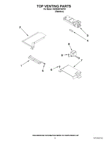 05 - Top Venting Parts parts for Kitchenaid Oven KGRS807XSP01 / from AppliancePartsPros.com