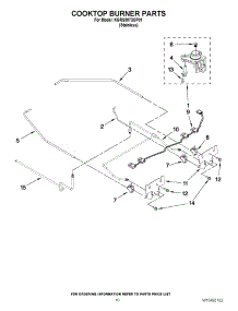 07 - Cooktop Burner Parts parts for Kitchenaid Oven KGRS807XSP01 / from AppliancePartsPros.com