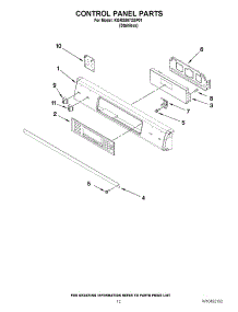 09 - Control Panel Parts parts for Kitchenaid Oven KGRS807XSP01 / from AppliancePartsPros.com