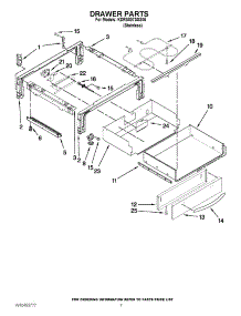 04 - Drawer Parts parts for Kitchenaid Range KDRS807SSS05 / from AppliancePartsPros.com