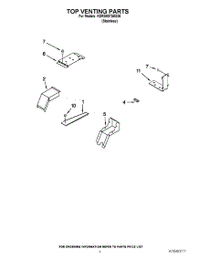 05 - Top Venting Parts parts for Kitchenaid Range KDRS807SSS05 / from AppliancePartsPros.com