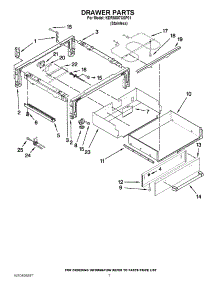 04 - Drawer Parts parts for Kitchenaid Range KDRS807XSP01 / from AppliancePartsPros.com