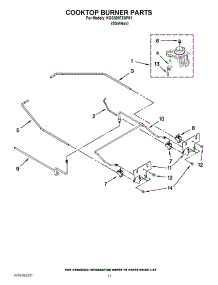07 - Cooktop Burner Parts parts for Kitchenaid Oven KGSS907XSP01 / from AppliancePartsPros.com