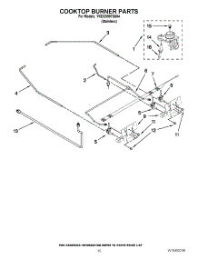 07 - Cooktop Burner Parts parts for Kitchenaid Range YKDSS907SS04 / from AppliancePartsPros.com