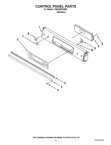 09 - Control Panel Parts parts for Kitchenaid Range YKDSS907SS04 / from AppliancePartsPros.com