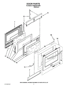 03 - Door Parts parts for Kitchenaid Oven KGRS807SSS03 / from AppliancePartsPros.com