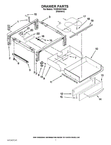 04 - Drawer Parts parts for Kitchenaid Range YKDRS807SS04 / from AppliancePartsPros.com