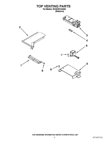 05 - Top Venting Parts parts for Kitchenaid Range KGSK901SSS03 / from AppliancePartsPros.com