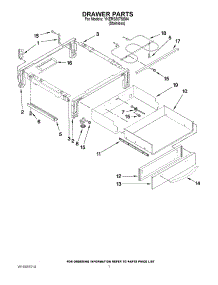 04 - Drawer Parts parts for Kitchenaid Oven YKERS807SS04 / from AppliancePartsPros.com