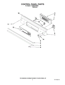 05 - Control Panel Parts parts for Kitchenaid Oven YKERS807SS04 / from AppliancePartsPros.com