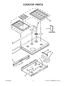 01 - Cooktop Parts parts for Kitchenaid Oven KGSS907SSS03 / from AppliancePartsPros.com