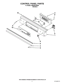 05 - Control Panel Parts parts for Kitchenaid Oven KERS807SSS05 / from AppliancePartsPros.com